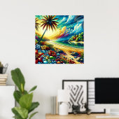 Schöne Kunst | Küstenküche Poster (Heimbüro)