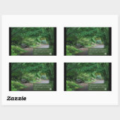 Schöne Kunst mit Weisheitswörtern Rechteckiger Aufkleber (Blatt)