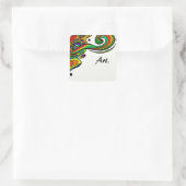 Schöne Kunst Quadratischer Aufkleber (Tasche)