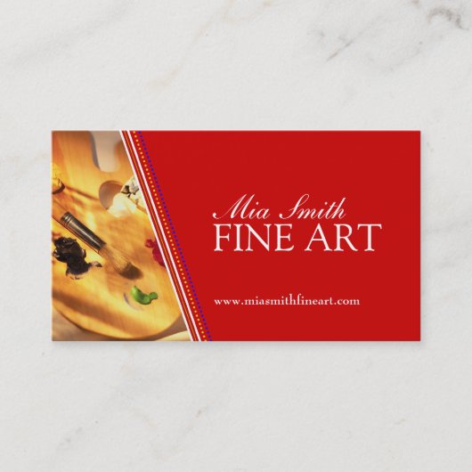 Schöne Kunst - Visitenkarten Visitenkarte (Vorderseite)