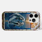 Schöne Kunstgalerie mit Springen von Delphinen Case-Mate iPhone Hülle (Rückseite (Horizontal))