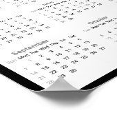 Schöne Kunstkatze 2025 Kalender Poster (Ecke)