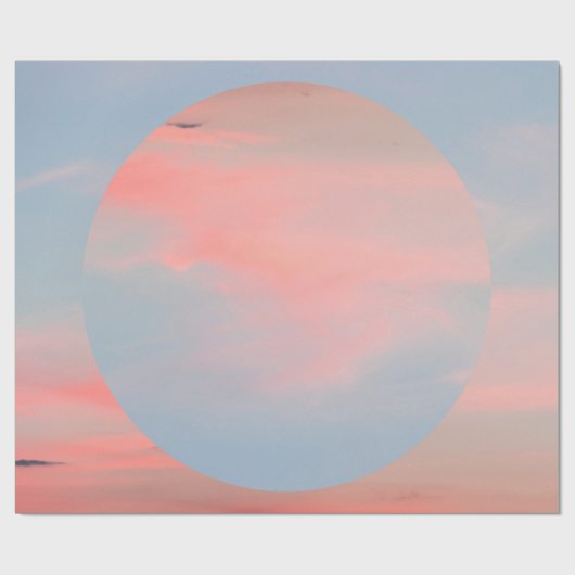 Schöne Kunstkollektion mit schönem Himmelsuntergan Geschenkpapier (Flach)