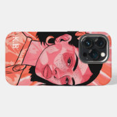 Schöne Künstlerin iPhone Hülle (Rückseite (Horizontal))