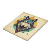 Schöne künstlerisch Vintage geometrische Wolf Brow Fliese (Seite)