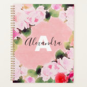 Schöne, künstlerische Aquarellrosen mit Namen Planer (Vorderseite)