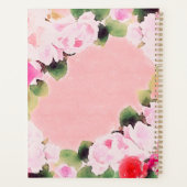 Schöne, künstlerische Aquarellrosen mit Namen Planer (Rückseite)