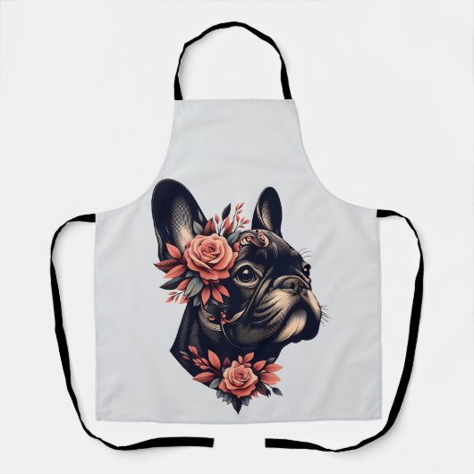 Schöne künstlerische Frenchie Schürze (Vorderseite)