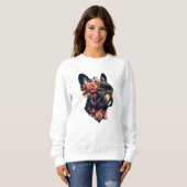 Schöne künstlerische Frenchie Sweatshirt (Vorne ganz)