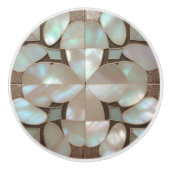 Schöne künstlerische Mutter der Perle inspiriert e Keramikknauf (Vorderseite)