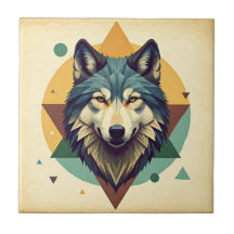 Schöne künstlerische vintage-geometrische Wolf Bra