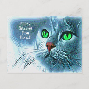 Schöne Künstlerische Weihnachten aus der Katze Postkarte
