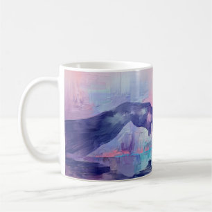 Schöne Kunstmalerei, surrealistische handbemalte H Kaffeetasse