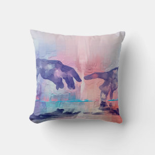 Schöne Kunstmalerei, surrealistische handbemalte H Kissen