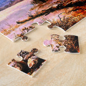 Schöne, kunstvoll verschneite Landschaft Puzzle (Seite)