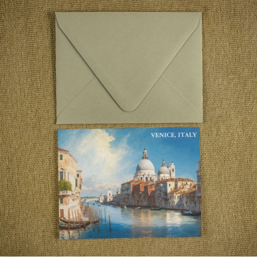 Schöne Kunstwerke Venedig, Italien Postkarte