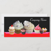 SCHÖNE KUPCAKES WÜSTENGESCHÄFT, Rot-Orange Schwarz (Rückseite)