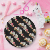 SCHÖNE KUPCAKES WÜSTENSHOP, Pink, Fuchsia White Pappteller (Party)