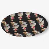 SCHÖNE KUPCAKES WÜSTENSHOP, Pink, Fuchsia White Pappteller (Schrägansicht)