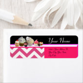 SCHÖNE KUPCAKES WÜSTENSHOP, rosa Zickzack (Insitu)