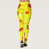 Schöne Küsse im ganzen Design Leggings (Rückseite)