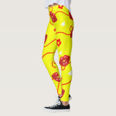 Schöne Küsse im ganzen Design Leggings (Links)