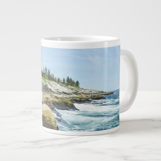 Schöne Küste Acadia Jumbo-Tasse (Vorderseite Rechts)