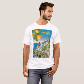 Schöne Küste des aktiven T - Shirt von Amalfi (Vorne ganz)
