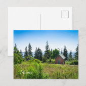 Schöne Küste in Maine Postkarte (Vorne/Hinten)