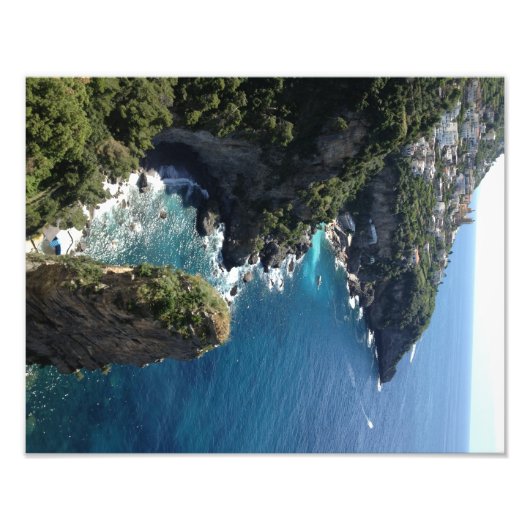 Schöne Küste von Amalfi, Praiano, Italien Fotodruck (Vorne)