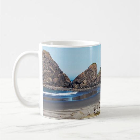 Schöne Küste von Oregon Kaffeetasse (Links)