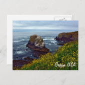 Schöne Küste von Oregon Postkarte (Vorne/Hinten)