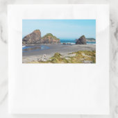 Schöne Küste von Oregon Rechteckiger Aufkleber (Tasche)