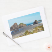 Schöne Küste von Oregon Rechteckiger Aufkleber (Umschlag)