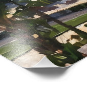 Schöne Küstenlandschaft mit Palmen Fotodruck (Ecke)