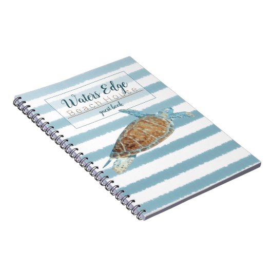 Schöne Küstenschildkröte | Gästebuch Notizblock (Rechte Seite)