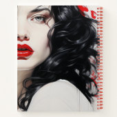 Schöne Lady #02 Notizblock (Rückseite)