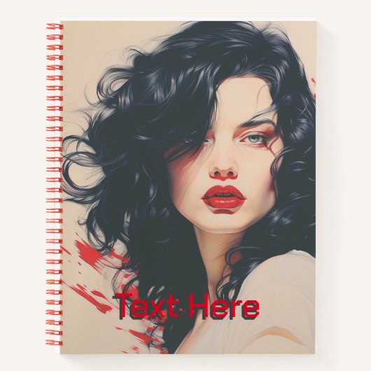 Schöne Lady #02 Notizblock (Vorderseite)