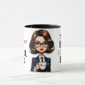 Schöne Lady Boss mit Zitat Tasse (Zentrum)