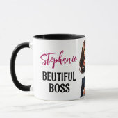 Schöne Lady Boss mit Zitat Tasse (Links)