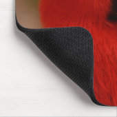 Schöne "Lady in Red" Eclectus Parrot Mousepad (Ecke)