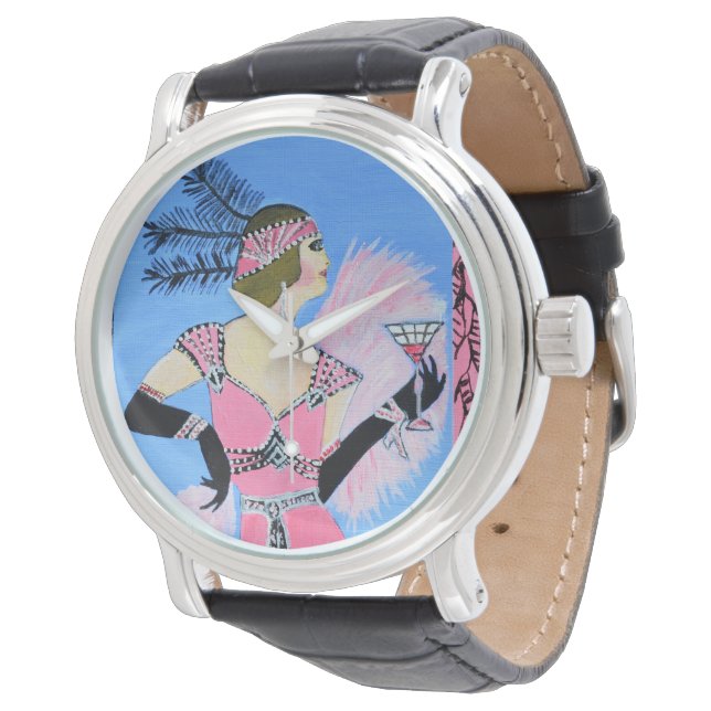 Schöne Lady kompakt Armbanduhr (Schrägansicht)
