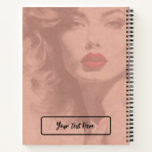 Schöne Lady Notizblock (Rückseite)