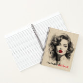 Schöne Lady Notizblock (Innenseite)