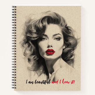 Schöne Lady Notizblock