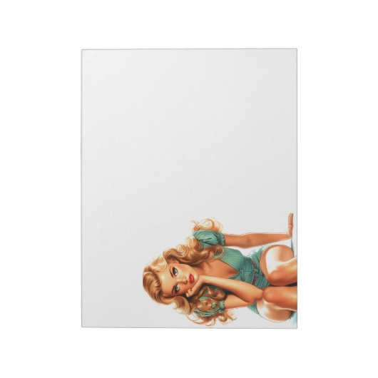 Schöne Lady Notizblock (Rotiert)