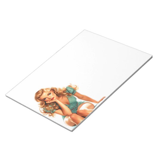 Schöne Lady Notizblock (angewinkelt)