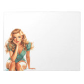Schöne Lady Notizblock (Vorderseite)