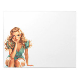 Schöne Lady Notizblock