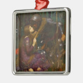 Schöne Lady ohne Mitleid Ornament Aus Metall (Links)